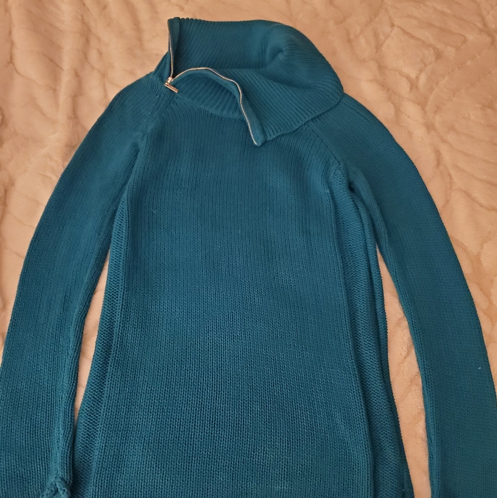 Guess Turquoise Knit Turtleneck